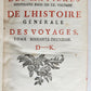 1761 HISTOIRE des VOYAGES antique vol.62 ALPHABETICAL INDEX D - K