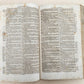 1737 BIBLE in LATIN & GERMAN antique PIGSKIN BOUND FOLIO