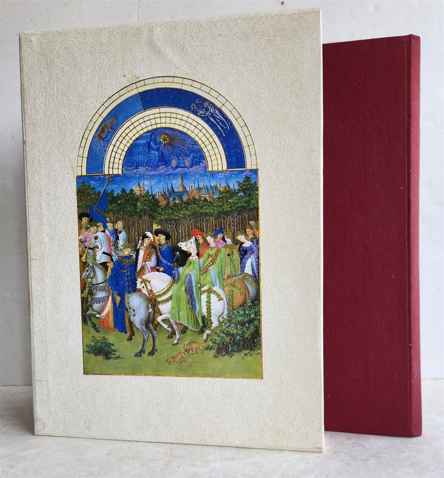 1969 The Tres Riches Heures of Jean Duke of Berry antique ILLUSTRATED FOLIO