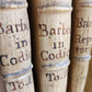 1701-1715 CANON LAW 6 FOLIO VOLUMES by AUGUSTINI BARBOSAE antique VELLUM BINDING