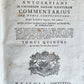 1775-1776 BIBLE COMMENTARY by JACOBI TIRINI 4 VOLUMES antique VELLUM BINDING