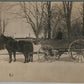 HORSE DRAWN WAGON ANTIQUE REAL PHOTO POSTCARD RPPC