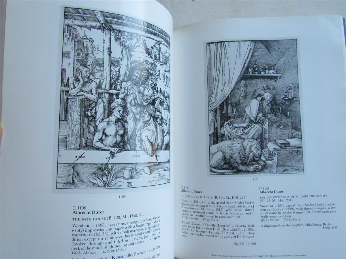 OLD MASTER PRINTS COLLECTION of Dr. ALBERT BLUM SOTHEBY'S 1988 AUCTION CATALOG