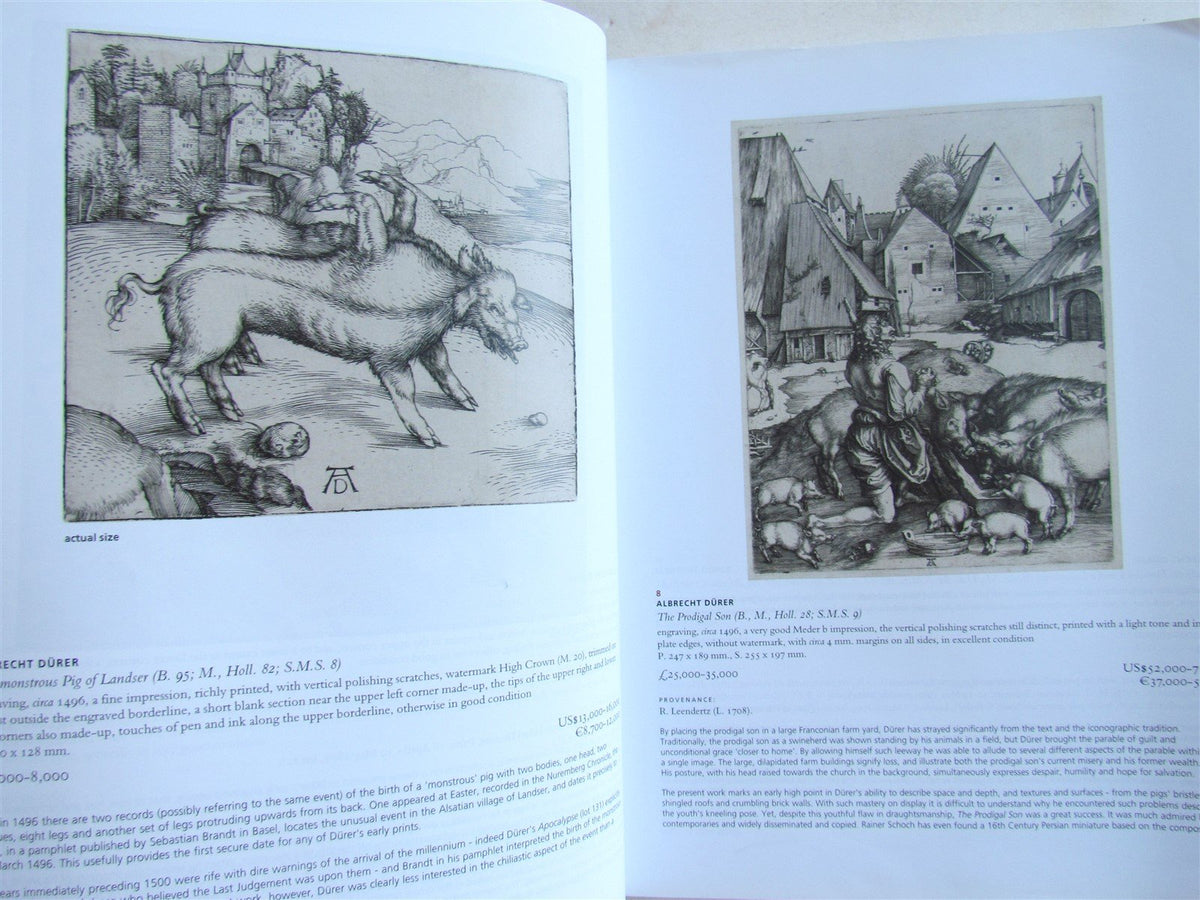 GENIUS of GERMAN RENAISSANCE ALBRECHT DURER PRINTS COLLECTION AUCTION CATALOG