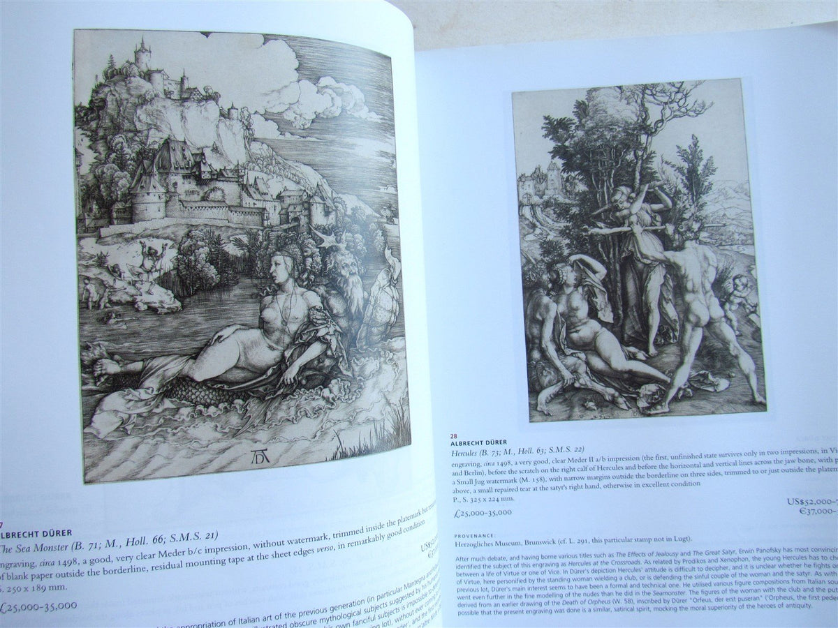 GENIUS of GERMAN RENAISSANCE ALBRECHT DURER PRINTS COLLECTION AUCTION CATALOG