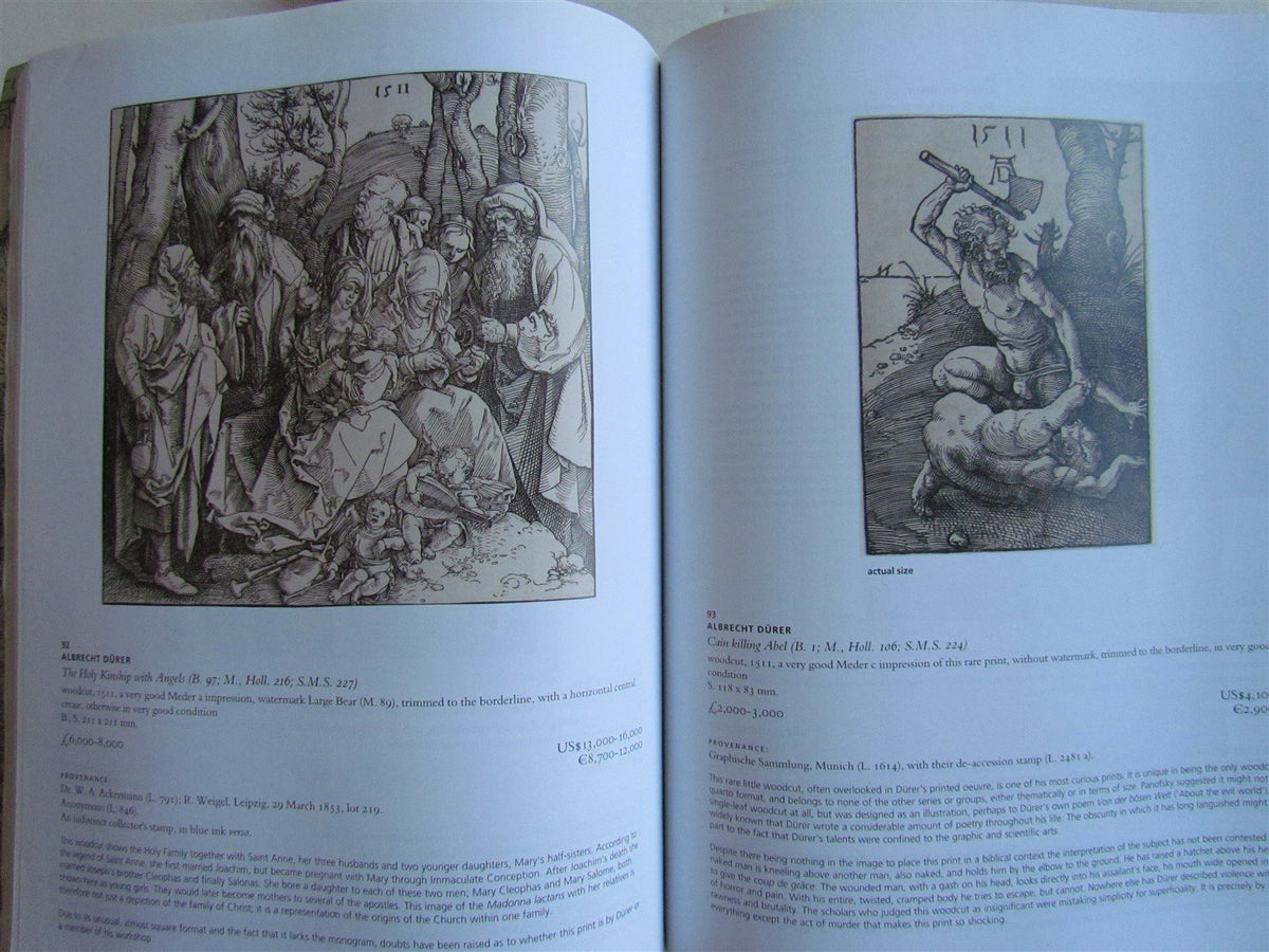 GENIUS of GERMAN RENAISSANCE ALBRECHT DURER PRINTS COLLECTION AUCTION CATALOG