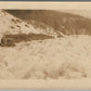 ELICOTTVILLE NY SNOW STORM SCENE ANTIQUE REAL PHOTO POSTCARD RPPC