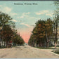 WININA MN BROADWAY ANTIQUE POSTCARD