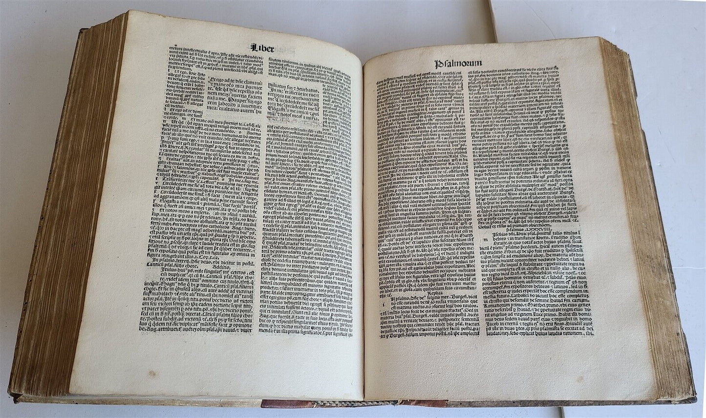 1492 BIBLE INCUNABULA BIBLIA LATINA antique STRASSBURG Nicolas Lyra commentaries