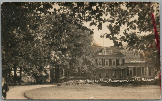 NETHERLANDS MED.PAED. INSTITUUT HEIMERSTEIN VINTAGE REAL PHOTO POSTCARD RPPC