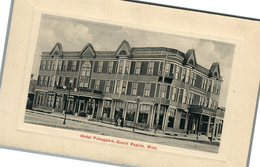 GRAND RAPIDS MN HOTEL POKEGAMA ANTIQUE POSTCARD