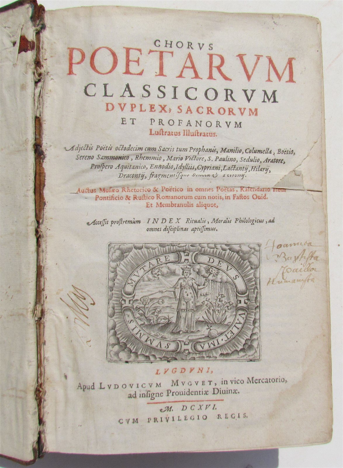 1616 LATIN POETRY ANTHOLOGY antique POETARUM CLASSICORUM