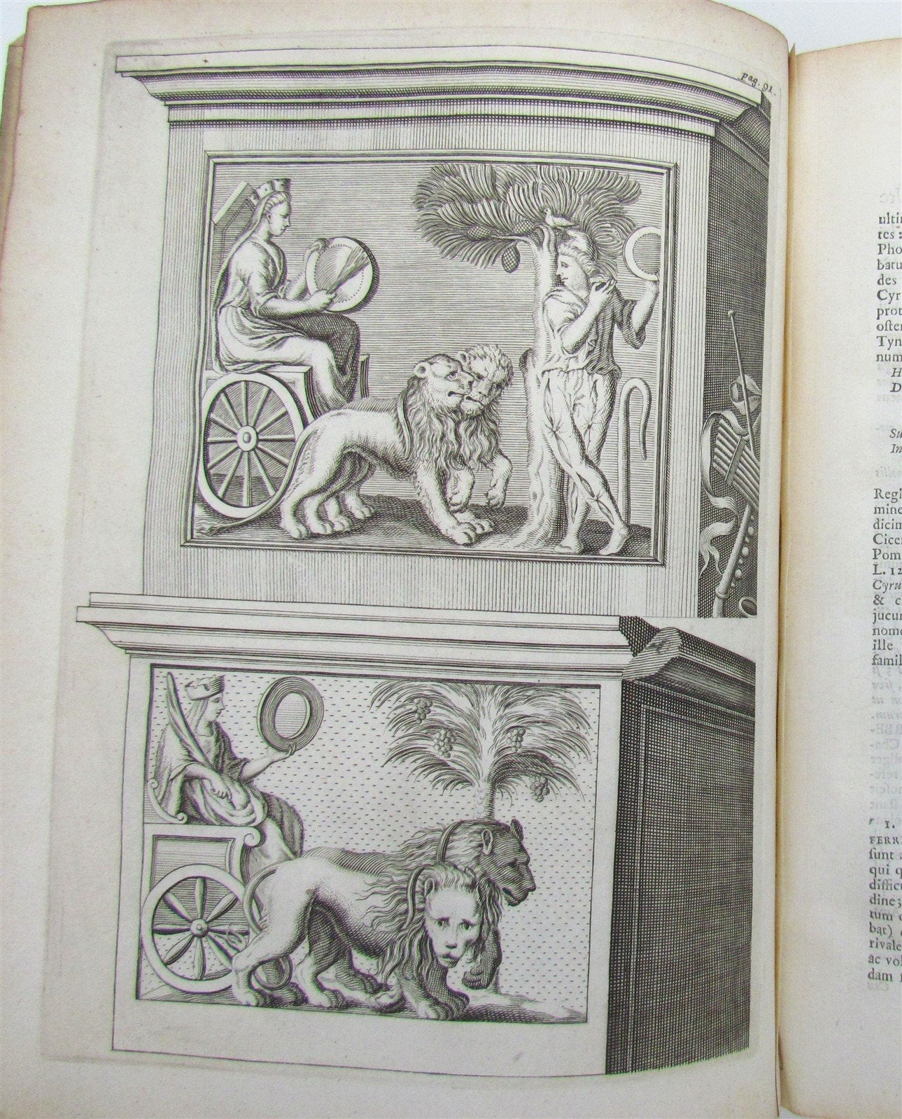 1708 TIBULLUS LATIN POETRY ARMORIAL VELLUM BINDING antique ILLUSTRATED