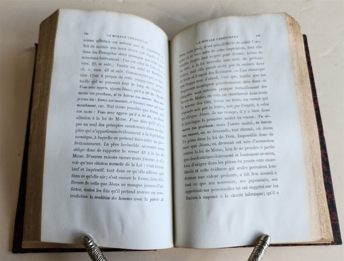 1867 JEWISH & CHRISTIAN MORALITY COMPARES to ISLAMISM antique in FRENCH