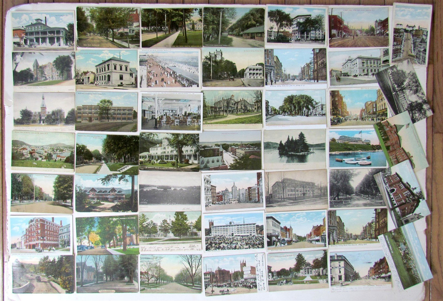 NEW YORK STATE lot of 47 NY ANTIQUE POSTCARDS
