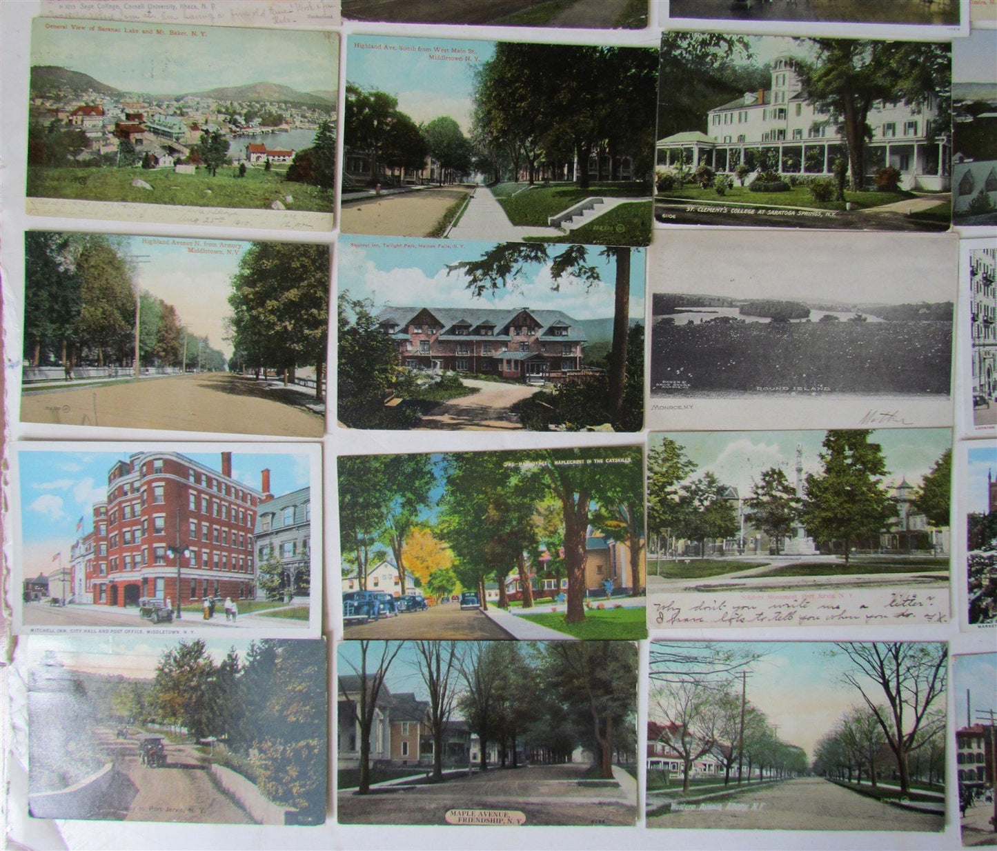 NEW YORK STATE lot of 47 NY ANTIQUE POSTCARDS