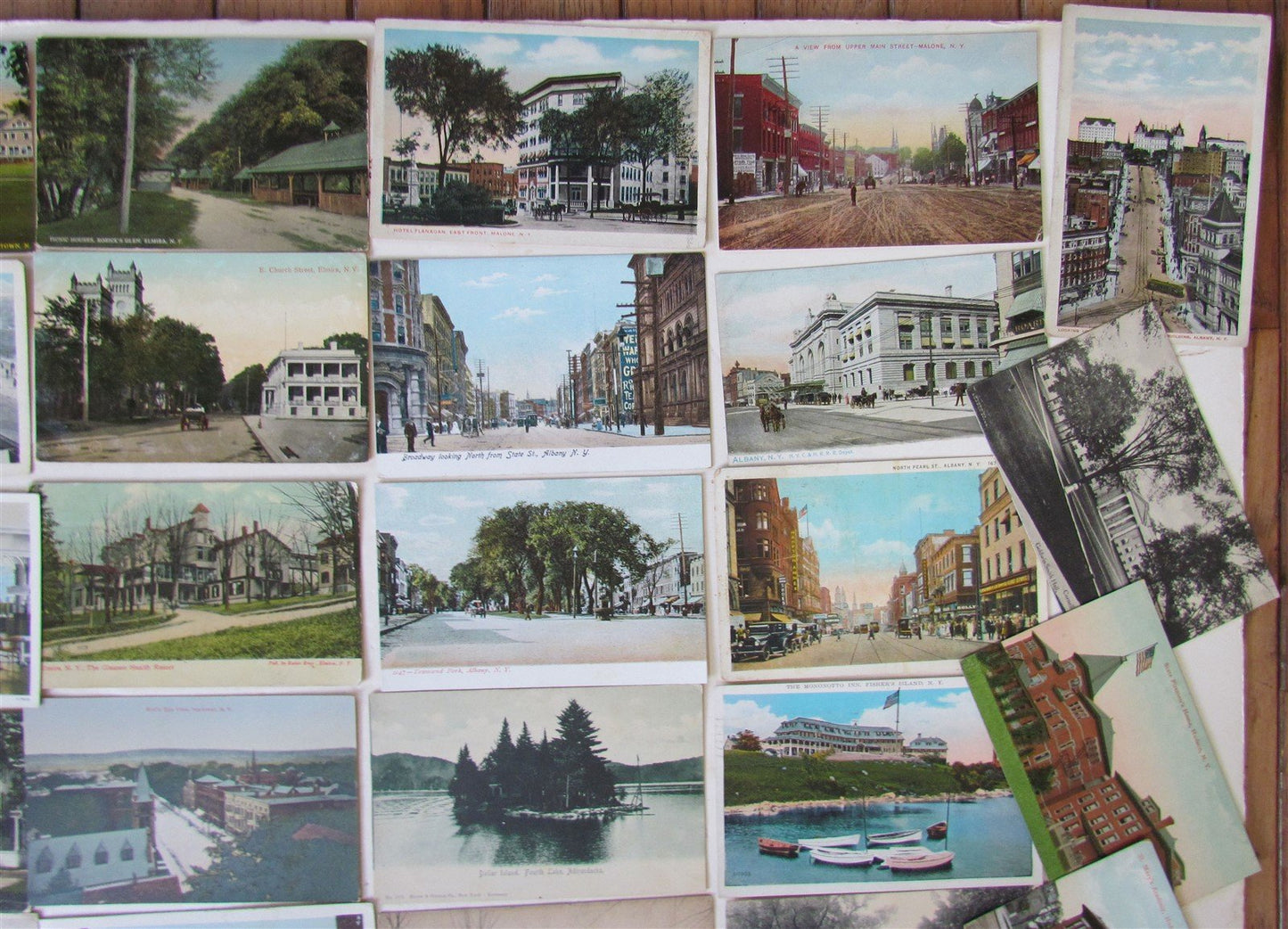 NEW YORK STATE lot of 47 NY ANTIQUE POSTCARDS