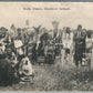 AMERICAN BLACKFOOT INDIANS SCALP DANCE ANTIQUE PRIVATE POSTCARD