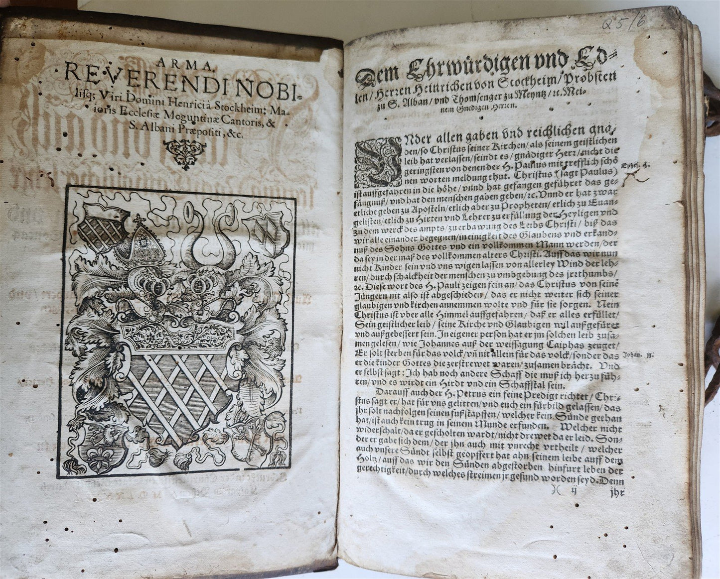 RARE 1587 CHAINED LIBRARY BOOK PIGSKIN BOUND FOLIO antique ILLUSTRATED SERMONS