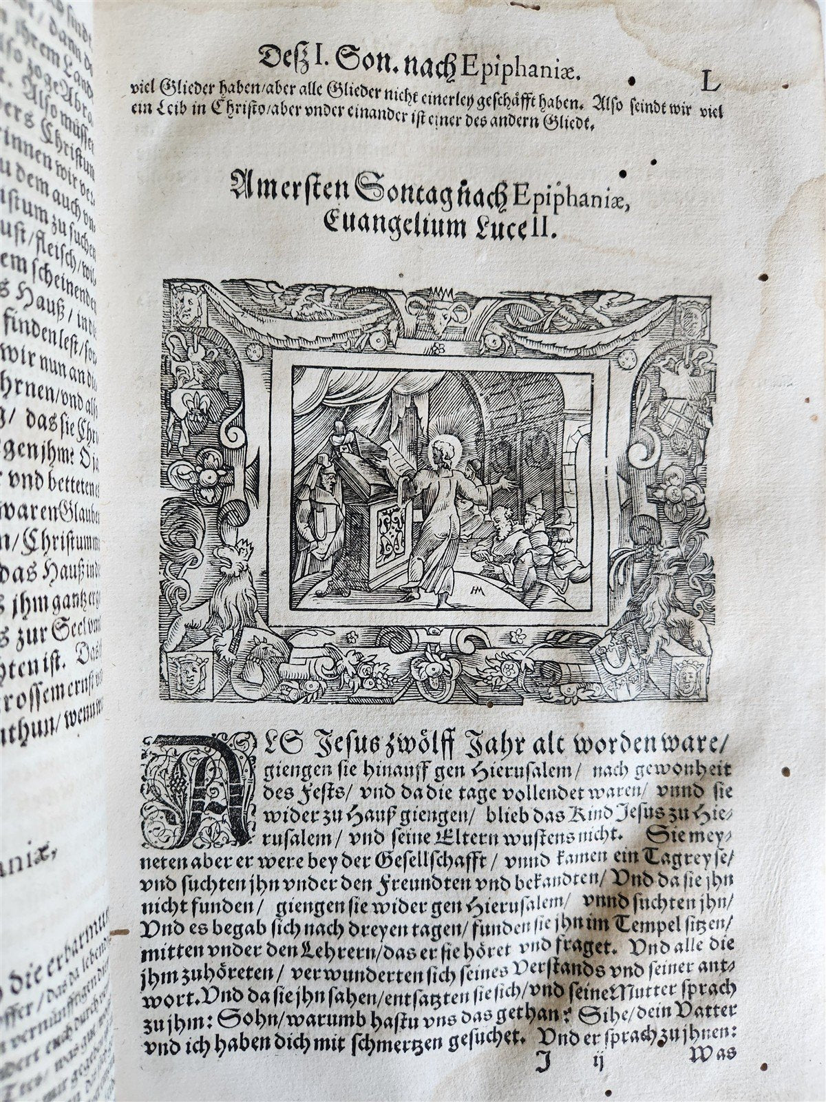 RARE 1587 CHAINED LIBRARY BOOK PIGSKIN BOUND FOLIO antique ILLUSTRATED SERMONS