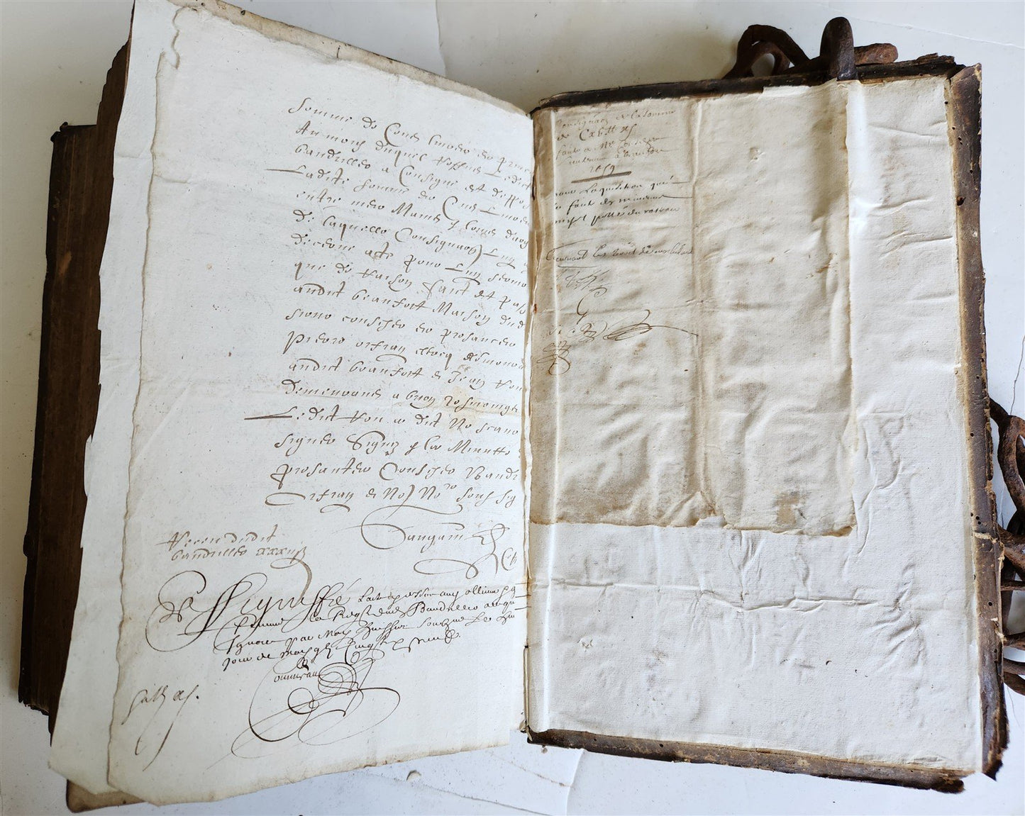 RARE 1587 CHAINED LIBRARY BOOK PIGSKIN BOUND FOLIO antique ILLUSTRATED SERMONS