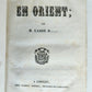 1842 VOYAGE en ORIENT ILLUSTRATED antique