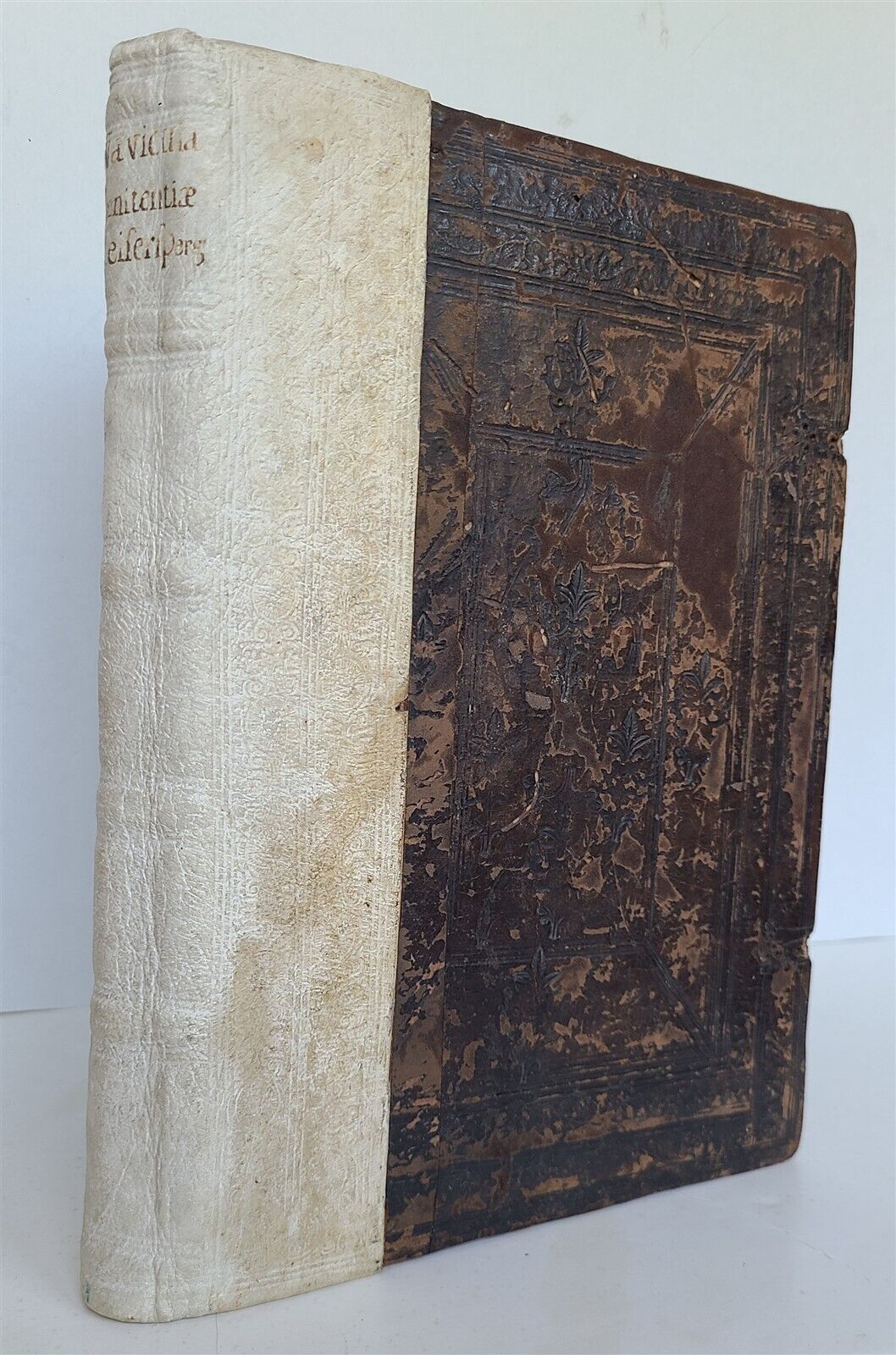 1511 POST-INCUNABULA Navicula penitentie antique ORIGINAL BINDING FIRST EDITION