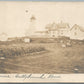 CUTTYHUNK ISLAND MA LIGHT HOUSE ANTIQUE REAL PHOTO POSTCARD RPPC