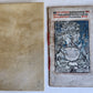 1519 BOOK of HOURS POST-INCUNABULA printed on VELLUM antique 16th CENTURY SCARCE