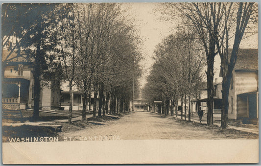 CANTON PA WASHINGTON STREET ANTIQUE REAL PHOTO POSTCARD RPPC