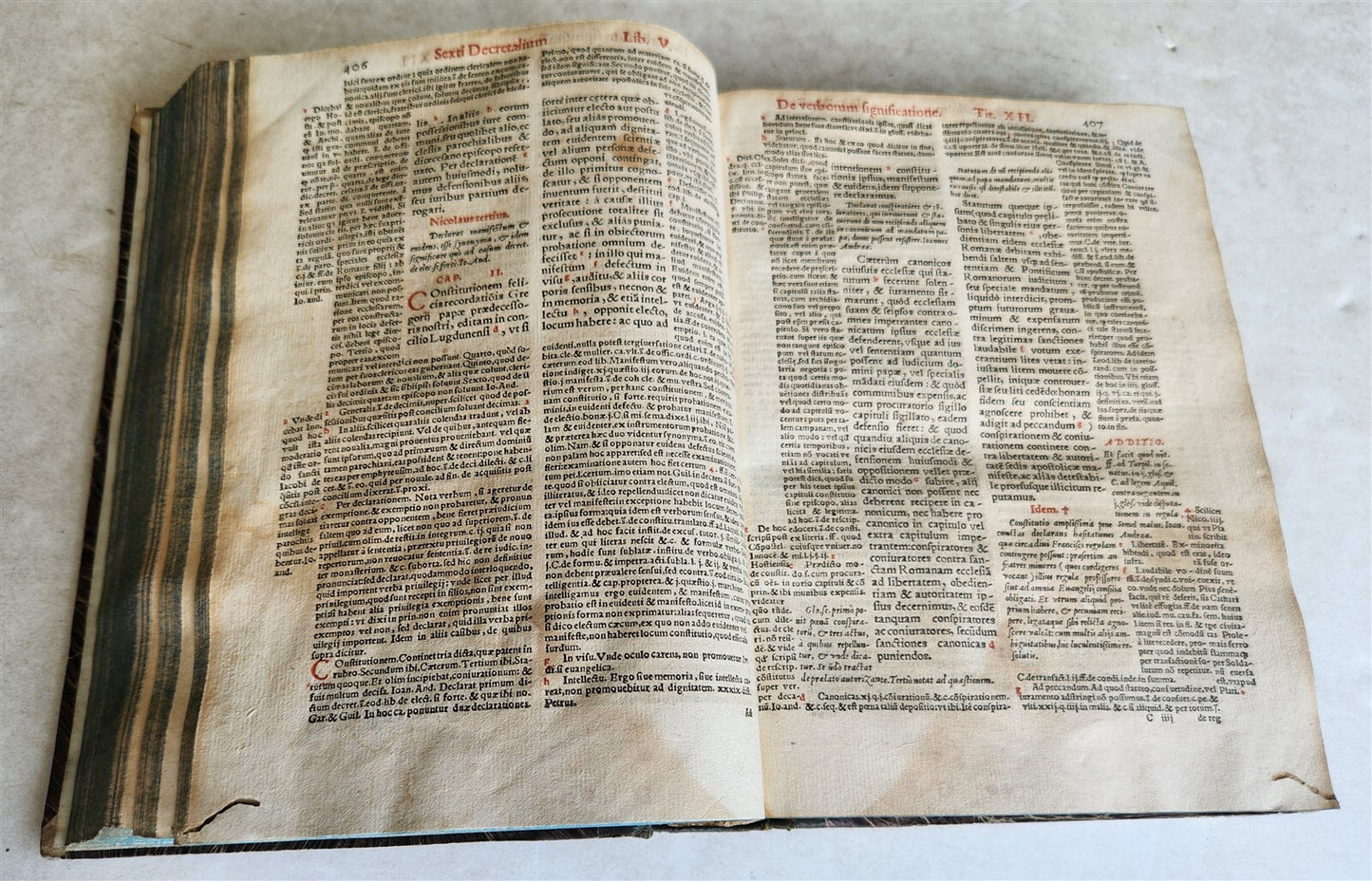 1559 LAW BOOK in LATIN Sextus liber decretalium antique 16th CENTURY