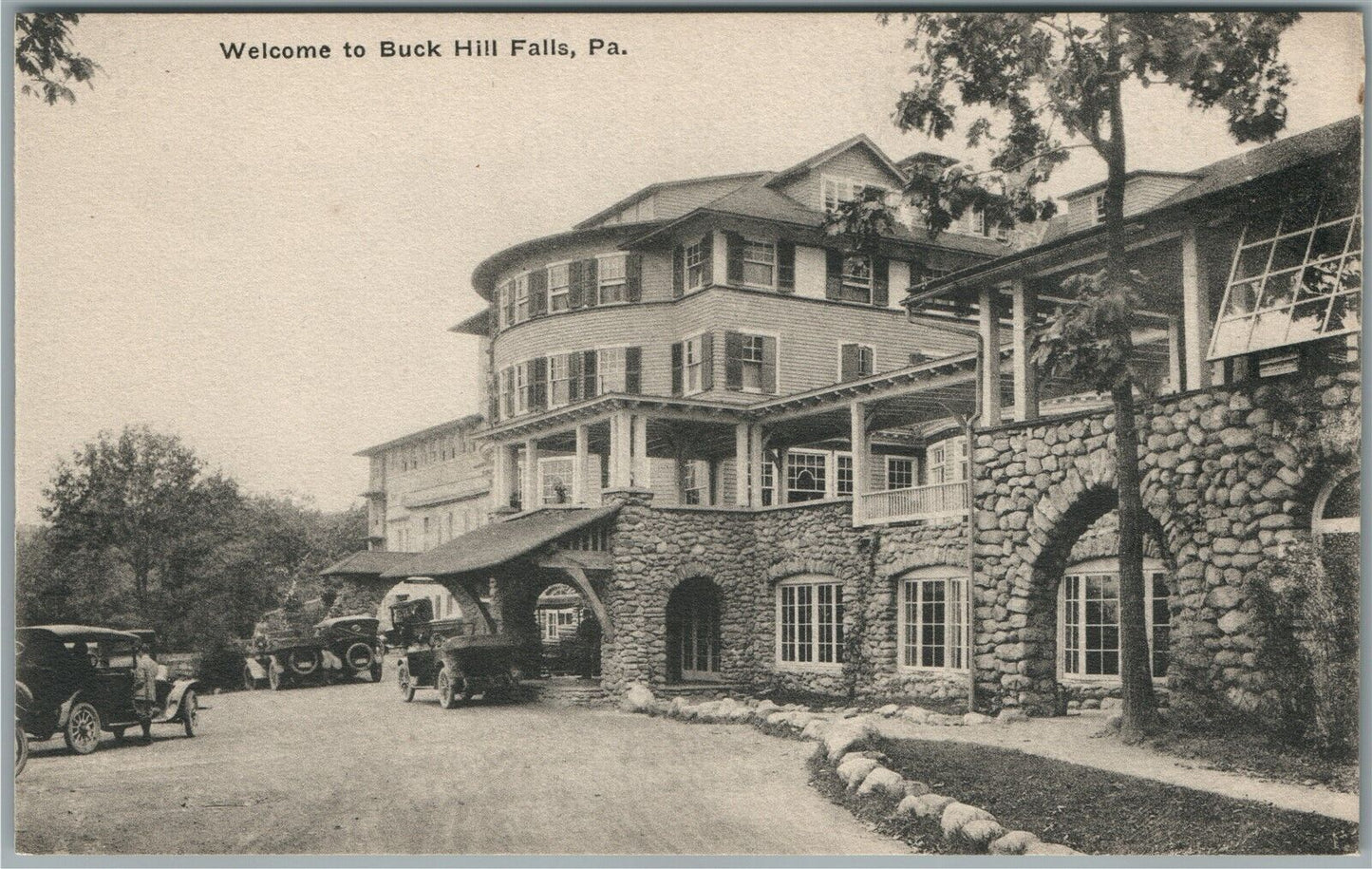 BUCK HILL FALLS PA ANTIQUE POSTCARD