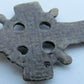 RUSSIAN 17th-18th CENTURY ANTIQUE BRASS NECK CROSS