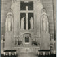 CHICAGO IL ST.PETER'S CHURCH MAIN ALTAR VINTAGE REAL PHOTO POSTCARD RPPC