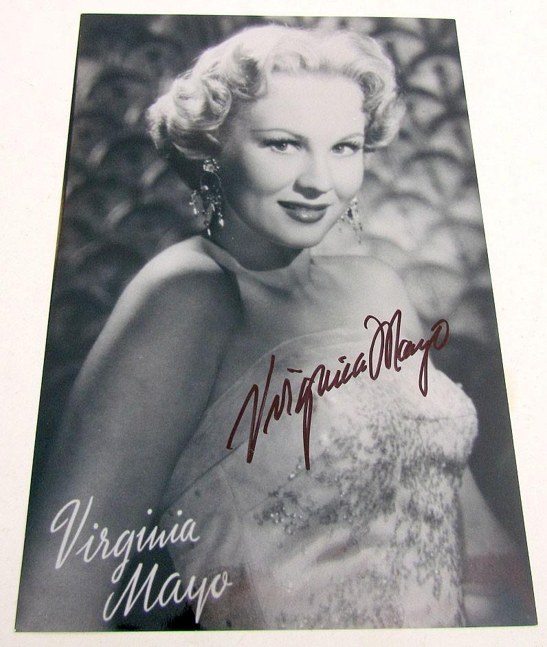 VIRGINIA MAYO SIGNED PHOTO AUTOGRAPHED 6.5 by 9.5" American actress & dancer