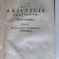 1604 AELIUS ARISTIDES 2 VOLUMES antique Adrianensis Oratoris Clarissimi RARE