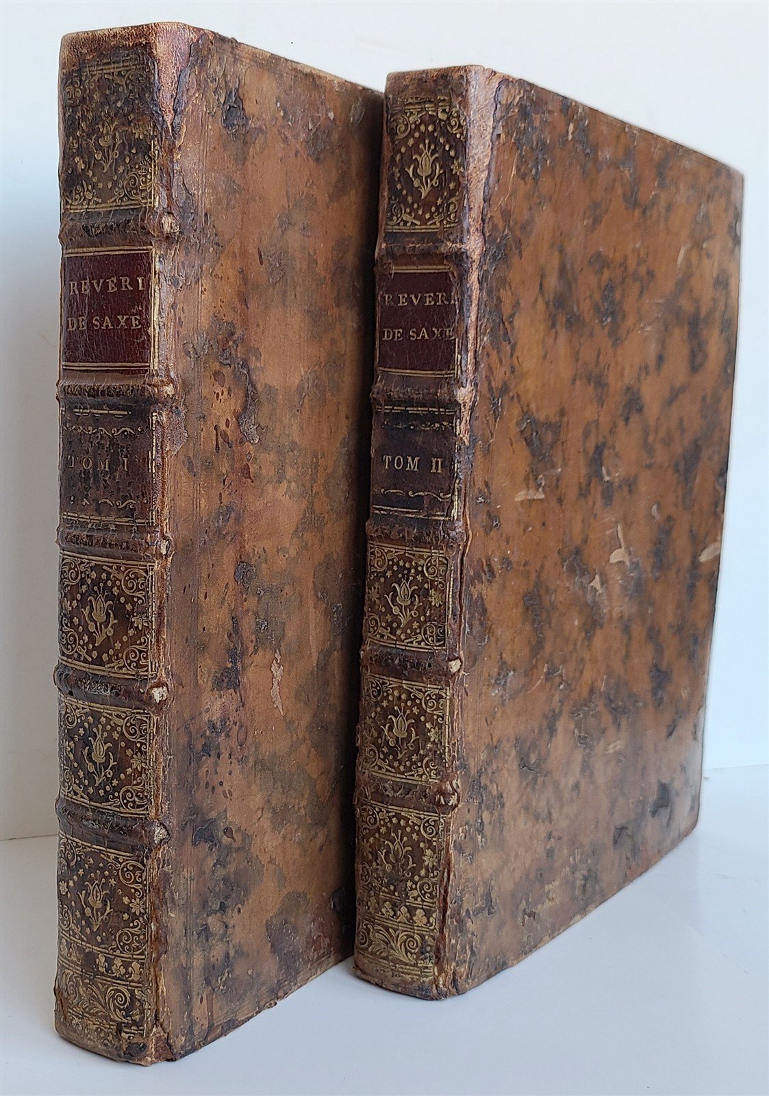 1757 MILITARY SCIENCE FULLY ILLUSTRATED 2 VOLUMES antique