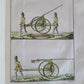 1757 MILITARY SCIENCE FULLY ILLUSTRATED 2 VOLUMES antique