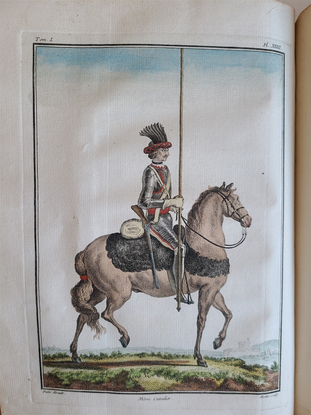 1757 MILITARY SCIENCE FULLY ILLUSTRATED 2 VOLUMES antique