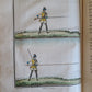 1757 MILITARY SCIENCE FULLY ILLUSTRATED 2 VOLUMES antique