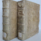 1726 THEOLOGIA MORALIS by A. Reiffenstuel 2 volumes antique PIGSKIN BINDING