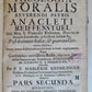 1726 THEOLOGIA MORALIS by A. Reiffenstuel 2 volumes antique PIGSKIN BINDING