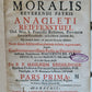 1726 THEOLOGIA MORALIS by A. Reiffenstuel 2 volumes antique PIGSKIN BINDING