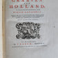 1745 NETHERLANDS HISTORY antique ILLUSTRATED w/ 32 PLATES De graaven van Holland