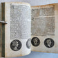 1558 NUMISMATICS antique ILLUSTRATED w/ 722 WOODCUTS Roman & German coins