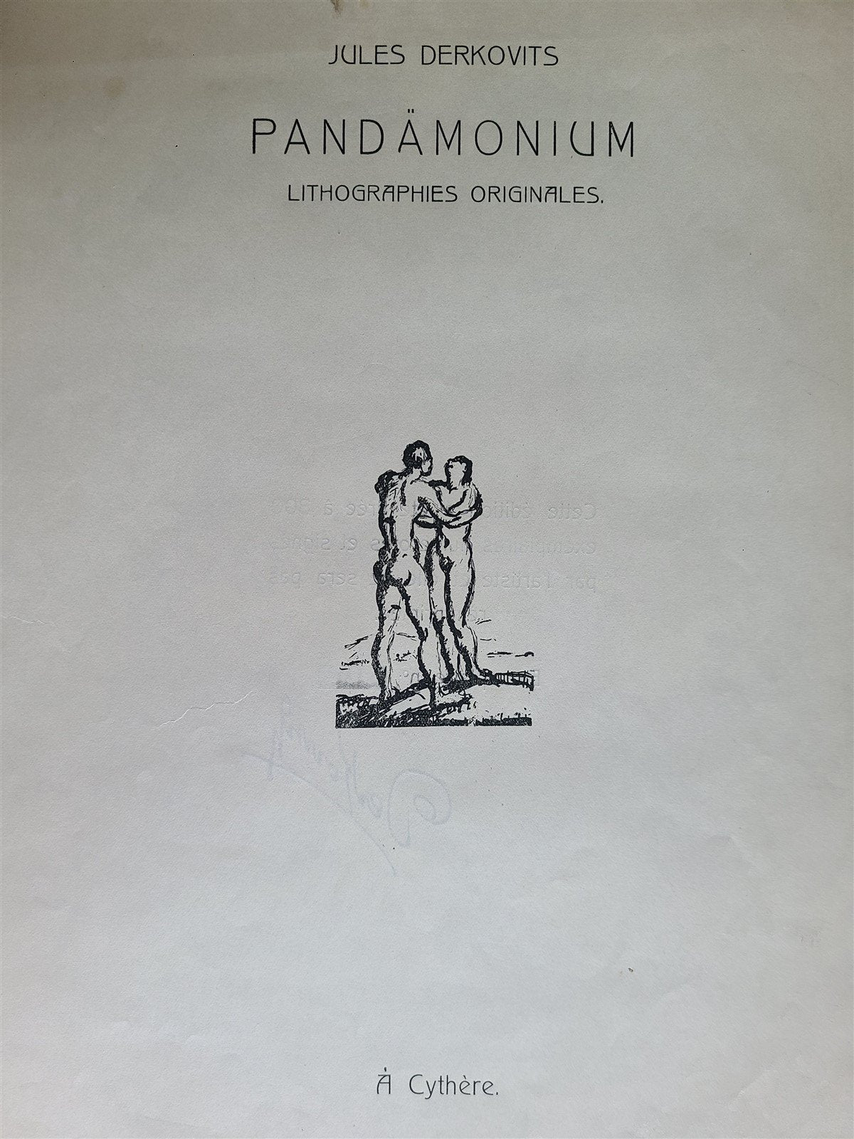 1924 PANDEMONIM SERIES OF 12 EROTIC LITHOGRAPHS by DERKOVITS antique SIGNED LTD