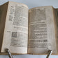 1593 EXEGETICAL WORKS by T. STAPLETON antique 16th CENTURY PLANTIN PIGSKIN BOUND
