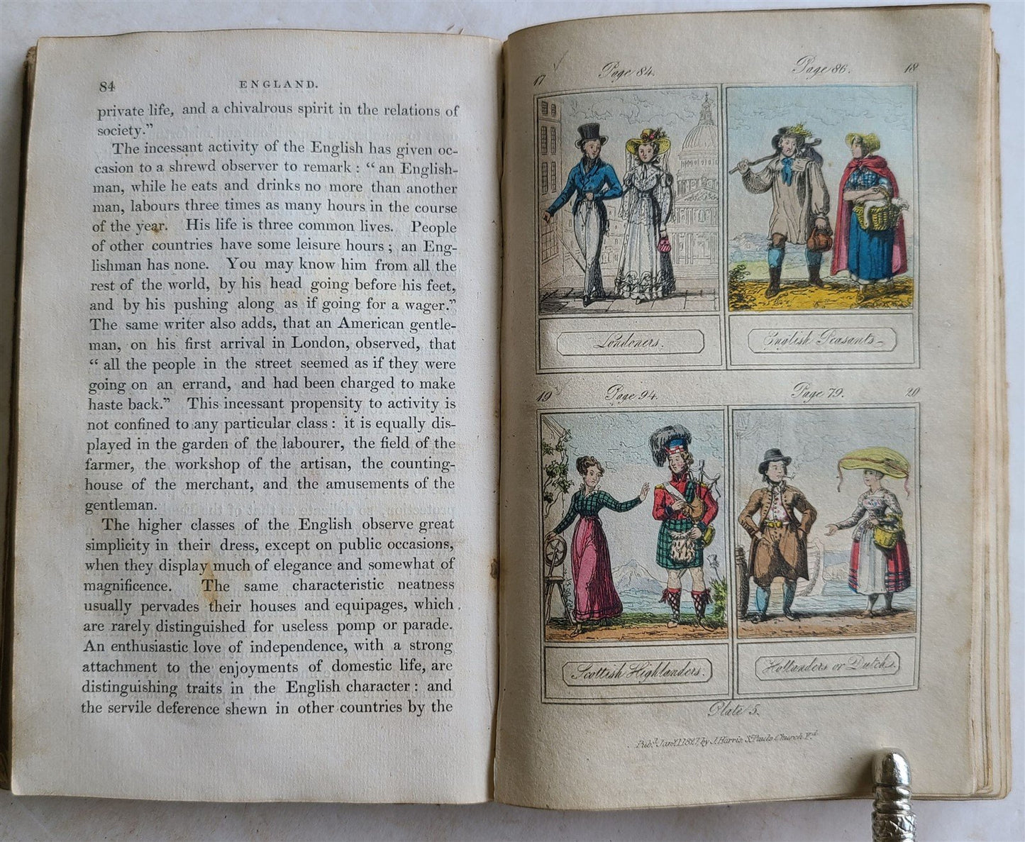 1827 COSMORAMA antique illustrated CHILDREN BOOK