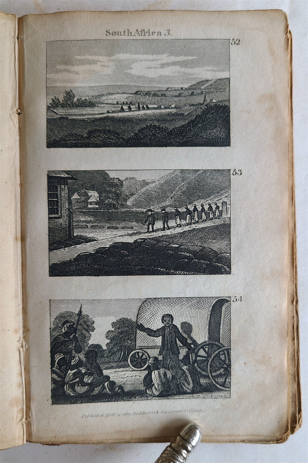 1821 SCENES in AFRICA antique illustrated CHILDRENS BOOK