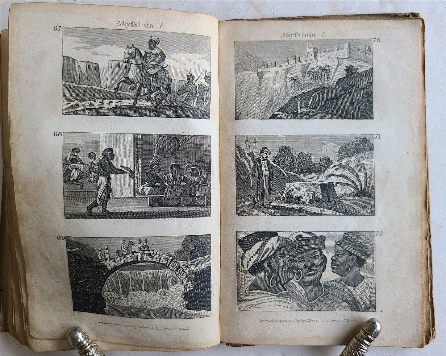 1821 SCENES in AFRICA antique illustrated CHILDRENS BOOK
